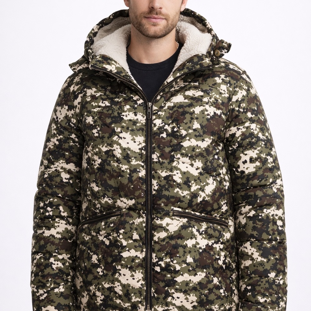 Men's Camouflage MONCLER Hooded Jacket